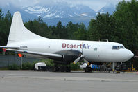 N153PA @ ANC - Desert Air's 1953 Convair 240-27, c/n: 304 stored at Anchorage - by Terry Fletcher