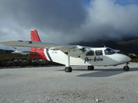 VH-OBL @ YBHB - Par-Avion BN-2A-20 'Islander' at remote Melaleuca Strip in Tas SW Wilderness NP. - by Anton von Sierakowski