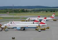 OE-LBC @ LOWW - Two Austrian A321 and one A320 on apron 'Hotel'. - by David Goetzl - DGpictures