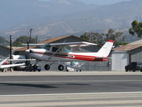 N5443L @ SZP - 1980 Cessna 152 II, Lycoming O-235 110 Hp, landing Rwy 22 - by Doug Robertson