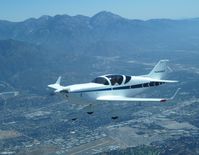 N499LT @ KPOC - Lance Turk over Brackett Airport, La Verne, California - by Adrienne Ayles
