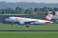 OE-LDC @ LOWL - Austrian Airlines Airbus A319-112 to touch-and-go in LOWL/LNZ - by Janos Palvoelgyi