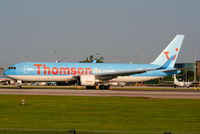 G-OBYI @ EGCC - Thomson B767 now fitted with winglets - by Chris Hall
