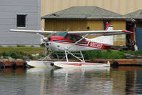 N80359 @ LHD - 1976 Cessna A185F, c/n: 18503116 at Lake Hood - by Terry Fletcher