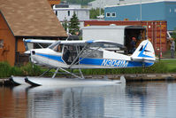 N3041M @ LHD - 1947 Piper PA-12, c/n: 12-1733 at Lake Hood - by Terry Fletcher