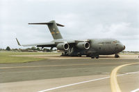 92-3291 @ MHZ - C-17A Globemaster of 437th Airlift Wing at Charleston AFB on the flight-line at the 1994 Mildenhall Air Fete. - by Peter Nicholson