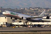 N314LA @ LAX - Mas Air N314LA departing RWY 25R, now with winglets. - by Dean Heald