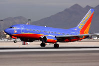 N742SW @ LAS - Southwest Airlines N742SW Nolan Ryan Express (FLT SWA2813) from Bob Hope Burbank Airport (KBUR) landing RWY 25L. - by Dean Heald