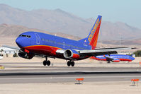 N325SW @ LAS - Southwest Airlines N325SW (FLT SWA2074) from Sacramento Int'l (KSMF) landing RWY 25L. - by Dean Heald