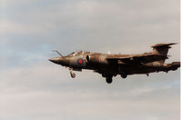 XV161 @ EGQS - Buccaneer S.2B of 12 Squadron on finals to RAF Lossiemouth in the Summer of 1988. - by Peter Nicholson