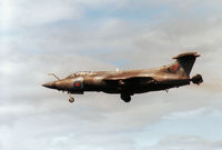 XW530 @ EGQS - Buccaneer S.2B of 12 Squadron on final approach to RAF Lossiemouth in the Summer of 1988. - by Peter Nicholson