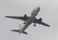 N438UA @ KORD - United/TED Airbus A320-232, N438UA 22R approach KORD. - by Mark Kalfas