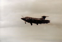 XX900 @ EGQS - Buccaneer S.2B of 208 Squadron on final approach to RAF Lossiemouth in the Summer of 1988. - by Peter Nicholson