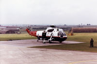 ZG829 @ EGDM - Sea King Mk.4X of the Empire Test Pilots School on the flight-line at the 1990 Boscombe Down Battle of Britain 50th Anniversary Airshow. - by Peter Nicholson