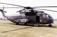 84 94 @ EGDM - CH-53G Stallion, callsign Mission 8494, of German Army's HFR-35 in the static park at the 1990 Boscombe Down Battle of Britain 50th Anniversary Airshow. - by Peter Nicholson