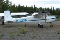 N7387A @ PASX - 1956 Cessna 172, c/n: 29487 at Soldotna - by Terry Fletcher