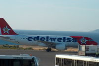 HB-IHX @ LGIR - Edelweiss Air, Airbus A320-214, CN: 942, Name: Calvaro - by Air-Micha