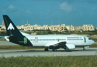 F-GFUE @ LMML - Aeromaritime B737 F-GFUE taxing in Malta prior to departure. - by raymond