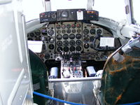 G-APIM @ EGLB - Cockpit of Vickers Viscount G-APIM preserved at the Brooklands Museum - by Chris Hall