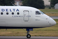 N202JQ @ ORF - Delta Connection (Shuttle America) N202JQ (FLT TCF5971) taxiing to the gate after arrival from Minneapolis/St Paul Int'l (KMSP). - by Dean Heald