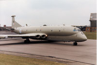 XV250 @ EGDM - Kinloss Strike Wing Nimrod MR.2 on the flight-line at the 1990 Boscombe Down Battle of Britain 50th Anniversary Airshow. - by Peter Nicholson