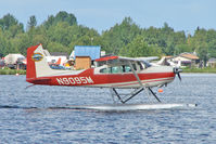 N9095M @ LHD - 1971 Cessna 180H, c/n: 18052195 on Lake Hood - by Terry Fletcher