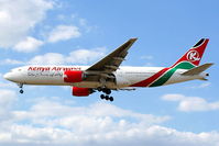 5Y-KQU @ EGLL - Kenya Airways - by Chris Hall