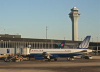 N403UA @ KORD - United Airlines Airbus A320-232, N403UA at gate B2 KORD. - by Mark Kalfas