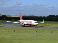 G-DLCH @ EDI - Globespan B737-8Q8 Arrives at EDI,It is now stored at Belgrade - by Mike stanners