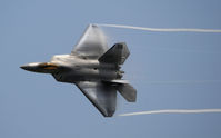 08-4157 @ KSTC - F-22 Raptor at the Great Minnesota Air Show - by Todd Royer