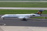 D-ACPF @ EDDL - Lufthansa CityLine, Canadair CL-600-2C10 Regional Jet CRJ-700, CN: 10030, Aircraft Name: Uhingen - by Air-Micha