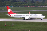 TC-JHE @ EDDL - Turkish Airlines, Boeing 737-8F2, CN: 35744/2733, Aircraft Name: Burhaniye - by Air-Micha