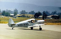 N90300 @ RNM - Globe GC-1B Swift taxying at Ramona in May 1973. - by Peter Nicholson