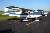 N5617A @ DLZ - On the ramp at Delaware, Ohio during the EAA fly-in breakfast. - by Bob Simmermon