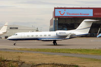 N800AL @ EGGW - 2007 Gulfstream Aerospace GIV-X, c/n: 4087 at Luton - by Terry Fletcher