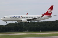 TC-JHD @ EDDL - Turkish Airlines, Boeing 737-8F2 (WL), CN: 35743/2717, Aircraft Name: Serik - by Air-Micha