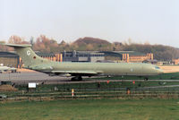ZA148 @ EGQL - VC-10 K.3 of 101 Squadron taxying to the active runway at RAF Leuchars in April 1990. - by Peter Nicholson