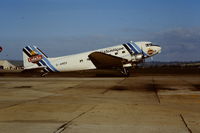 G-AMSV @ EGVA - At IAT 1985 which celebrated 50 years of DC-3's - by Roger Winser