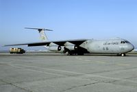 66-7955 @ EDDF - Although closed several years earlier Frankfurt was reopened as an active base during the build up of American forces in the Balkans. The Starlifter was one of the aircraft types that returned to this former main USAF transport station in Europe. - by Joop de Groot