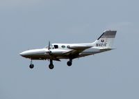 N421E @ SHV - Landing at Shreveport Regional. - by paulp
