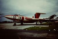 XH897 @ EGDX - RAE Javelin visiting RAF St Athan during a B of B  Airshow in the early 1970's. - by Roger Winser