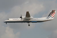 9A-CQF @ EBBR - Arrival of flight OU456 to RWY 25L - by Daniel Vanderauwera