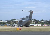 EC-402 @ EGLF - Airbus A400M second prototype being readied for the flying display at Farnborough International 2010