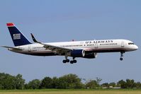 N942UW @ KPHL - US Airways 'Heavy' touching down on 9R at PHL - by TangoPapaMike