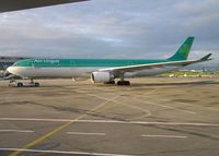 EI-DUZ @ EIDW - Aer Lingus on tow in the early morning sun - by Robert Kearney