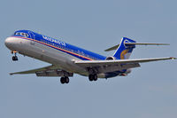 N822ME @ KPHL - Midwest Express on final for 27R at PHL - by TangoPapaMike