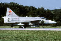 37421 @ EHTW - In the aftermath of its career the Viggen participated in the Frisian Flag exercise. - by Joop de Groot