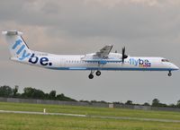 G-ECOD @ EIDW - FlyBe about to touch down on r/w 10 - by Robert Kearney