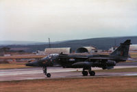 XZ388 @ EGQS - Jaguar GR.1 of RAF Bruggen's 14 Squadron at RAF Lossiemouth in September 1984. - by Peter Nicholson