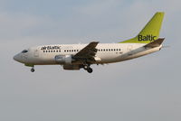 YL-BBE @ EBBR - Arrival of flight BT601 to RWY 25L - by Daniel Vanderauwera